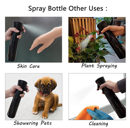 Spray Mist Bottle for Hairdressing, Hair Styling Tools, Salon Hair Spraying Mist Bottle, Hair Cutting Hairdressing Tools -Black  300ml