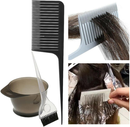 I.E LA PERLA TECH Hair Combs for Styling, Sectioning, Plastic Weaving Highlighting Foiling, Grey امشاط شعر من لا بيرلا تيك لتصفيف الشعر وتقسيمها ونسجها من البلاستيك، لون رمادي