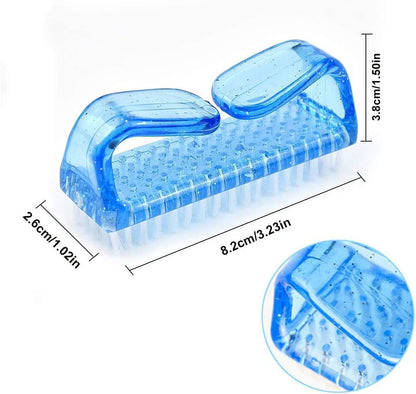 4 Pack Handle Grip Nail Brush Nail Hand Scrubbing Cleaning Brush for Toes and Nails Cleaner