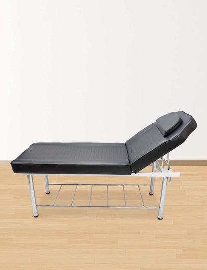 Massage Table Stationary Massage Bed Lash Spa Bed, Heavy Duty Massage Table Bed Physical Therapy Bed with Memory Foam Layer Salon Bed (Black)