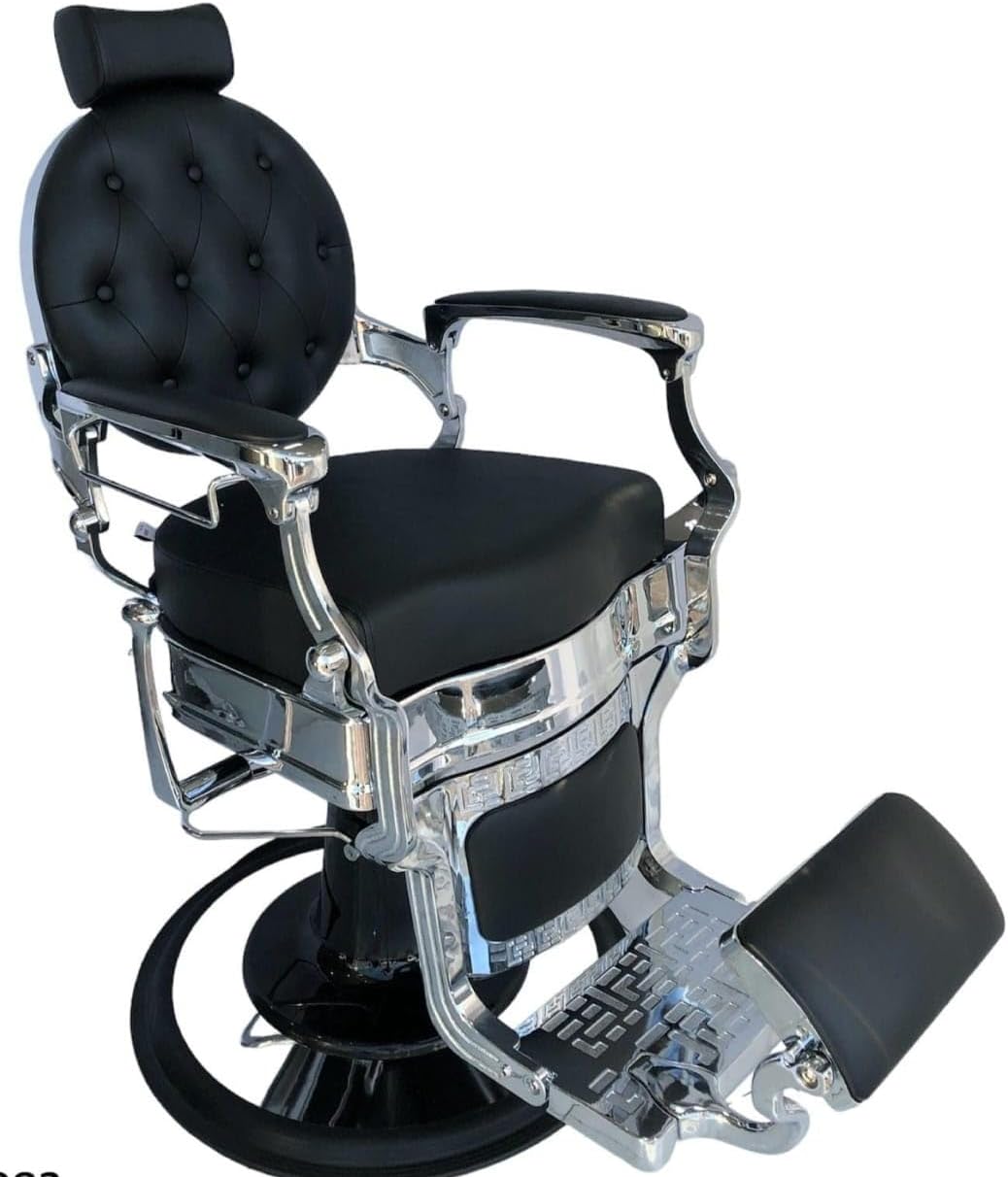 Professional Salon Barber Chair, Hairdressing Gents Chair Recline Hair Cutting Chair Hydraulic pump-Rotate-Head Rest-Arm Rest Heavy Duty 1 Year Warranty
