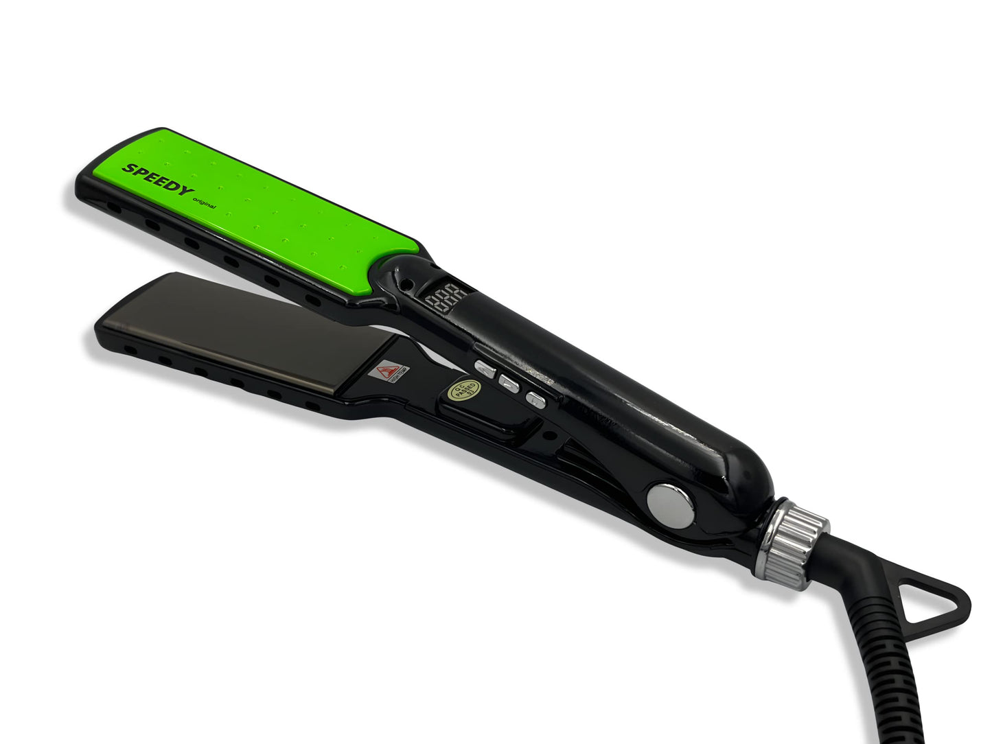 Speedy Flat Iron Hair Straightener Titanium Wide Plate SP-14 For Keratin/Protein Treatment 470F