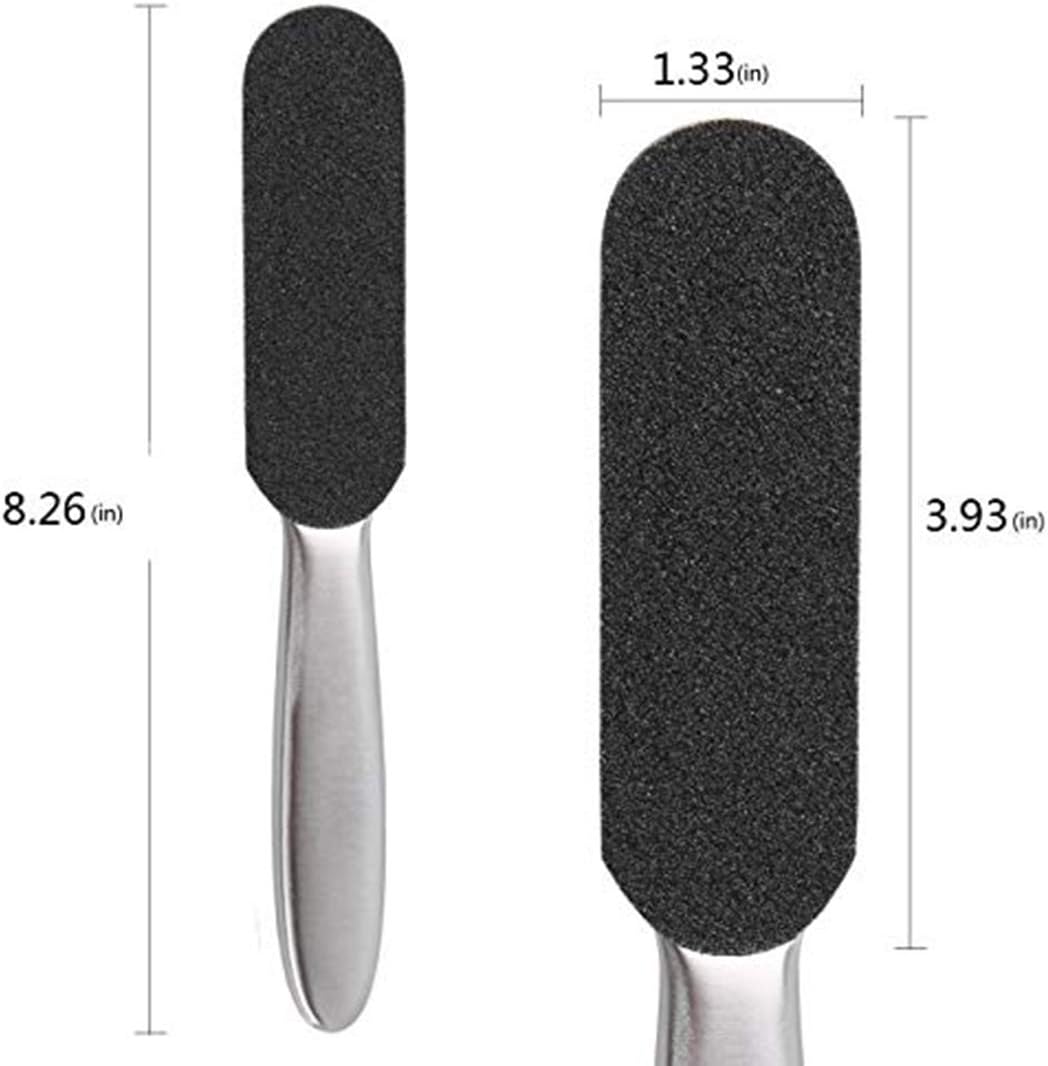 Foot File Callus Remover for Feet, Foot Scrubber Foot Grater Scrub Double Sided Professional Pedicure Kits Tools for Hard Dead Skin Cracked Heel, 25.2*6*3.5cm