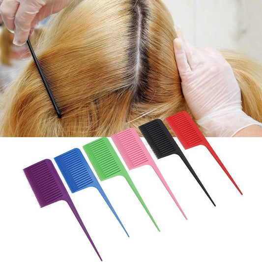 I.E LA PERLA TECH Hair Combs for Styling, Sectioning, Plastic Weaving Highlighting Foiling, Grey امشاط شعر من لا بيرلا تيك لتصفيف الشعر وتقسيمها ونسجها من البلاستيك، لون رمادي