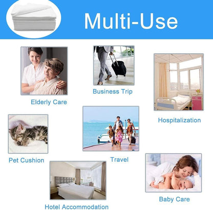 Spa Bed Sheets Disposable Massage Table Sheet Waterproof Bed Cover Non-Woven Fabric, 70x180cm 20 pcs