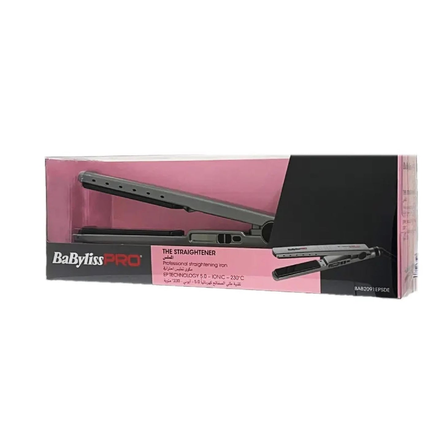 BabylissPRO High Tech Hair Straightener With EP Technology, 5.0 Ionic Technology, Ideal For Daily Use, Suitable For All Hair Types