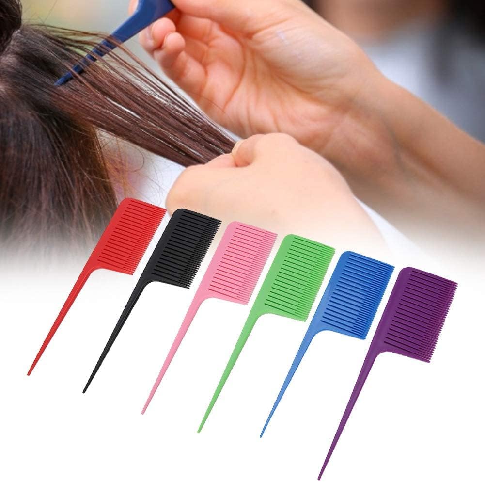 I.E LA PERLA TECH Hair Combs for Styling, Sectioning, Plastic Weaving Highlighting Foiling, Grey امشاط شعر من لا بيرلا تيك لتصفيف الشعر وتقسيمها ونسجها من البلاستيك، لون رمادي