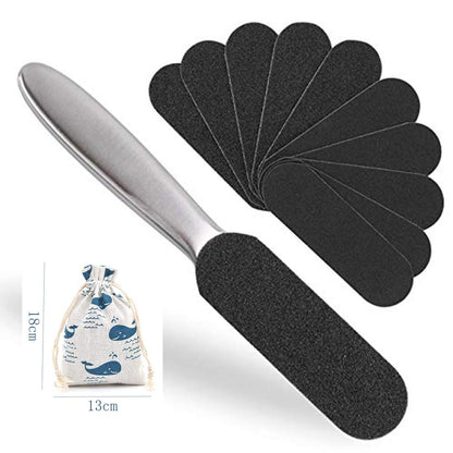 Foot File Callus Remover for Feet, Foot Scrubber Foot Grater Scrub Double Sided Professional Pedicure Kits Tools for Hard Dead Skin Cracked Heel, 25.2*6*3.5cm