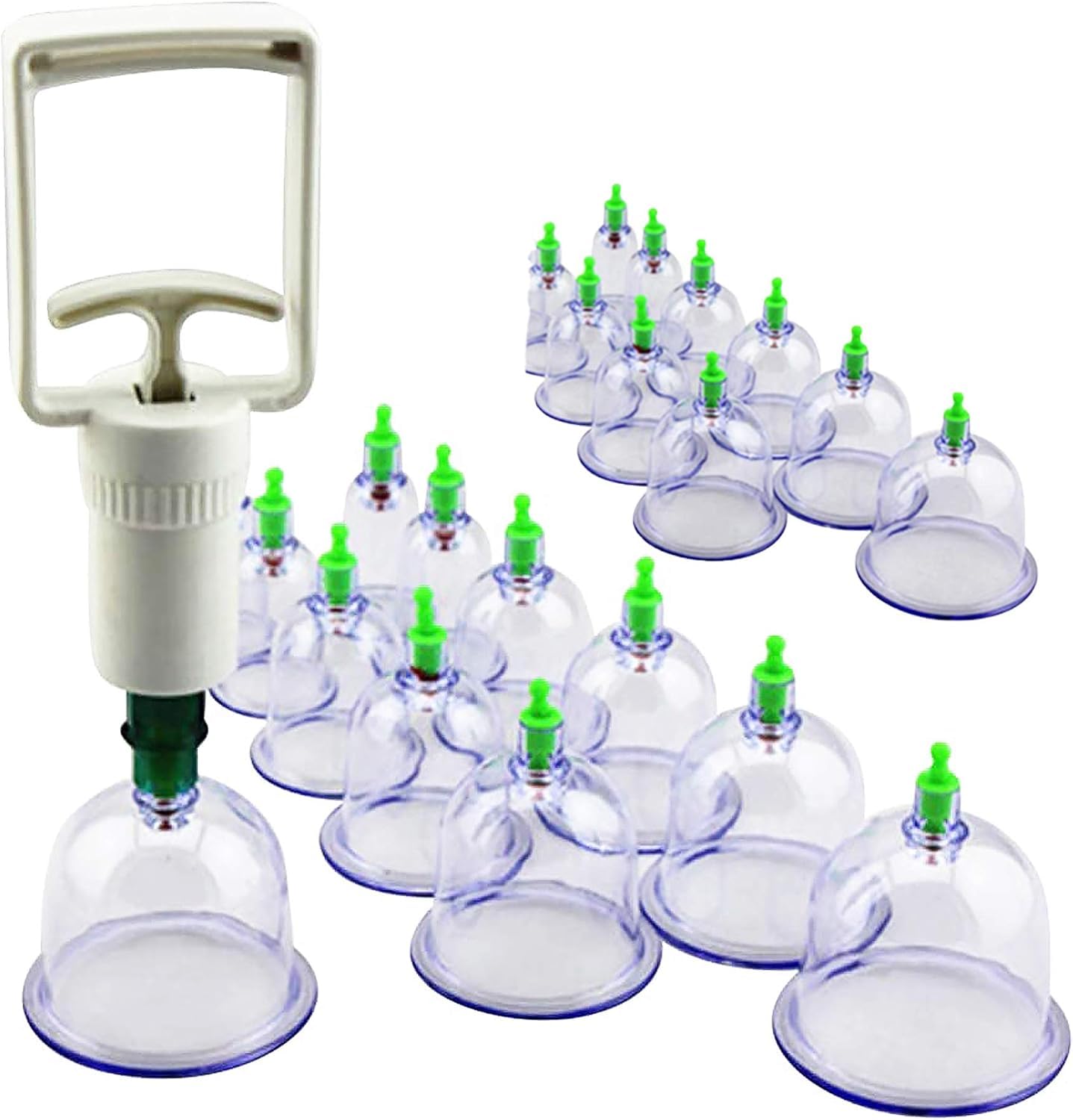 Professional Chinese Acupoint Cupping Therapy Sets Portable Suction Hijama Cupping Set 24 PICS