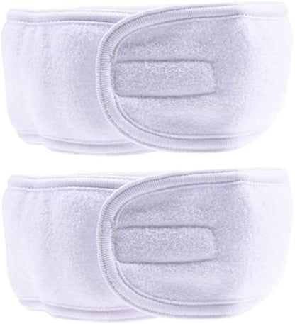 WHITE FACIAL, YOGA, SPA, HEAD BAND HAIR WRAP, BATH BAND, SPORTS BAND (6PCS)