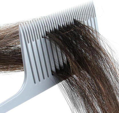 I.E LA PERLA TECH Hair Combs for Styling, Sectioning, Plastic Weaving Highlighting Foiling, Grey امشاط شعر من لا بيرلا تيك لتصفيف الشعر وتقسيمها ونسجها من البلاستيك، لون رمادي
