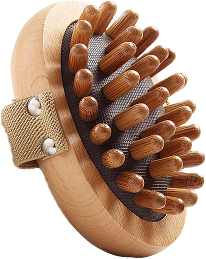 Wooden Massage Body Brush Manual Body Massager Brush Tool for Neck Legs Back