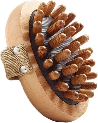 Wooden Massage Body Brush Manual Body Massager Brush Tool for Neck Legs Back