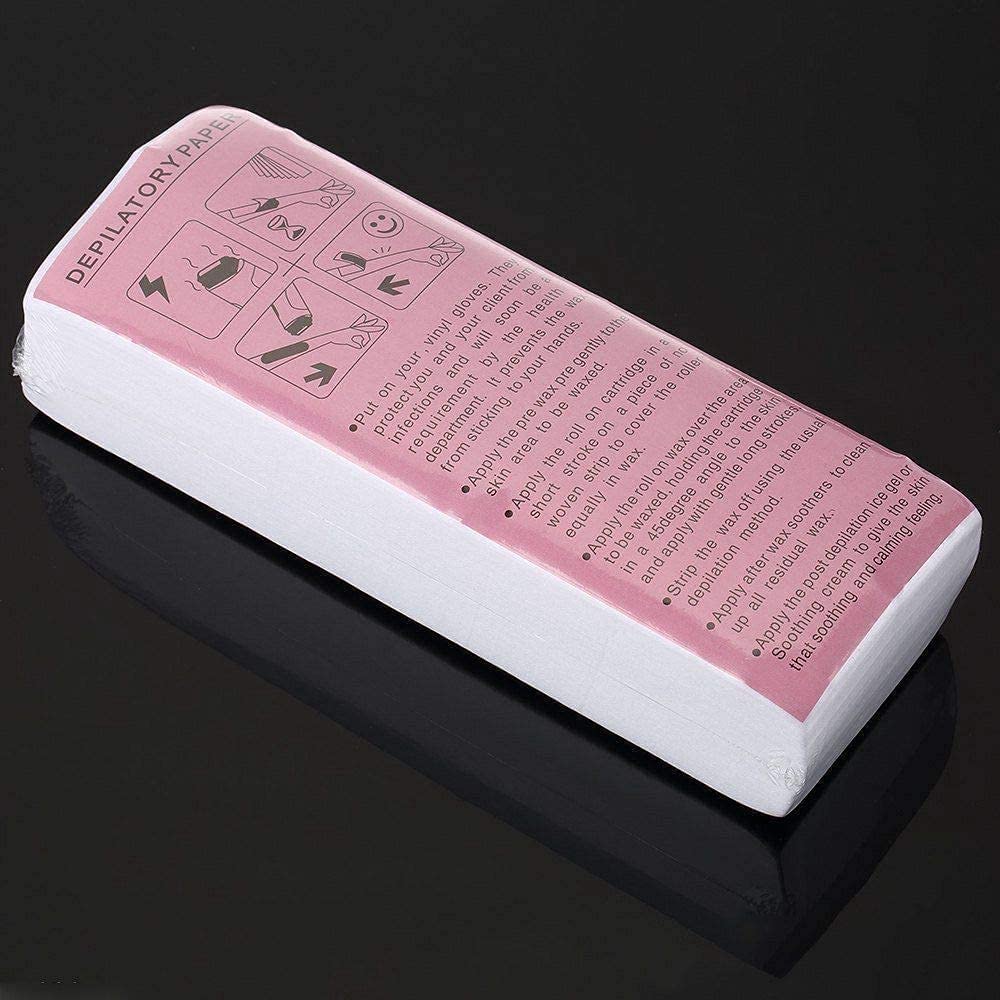 Non Woven Epilator Paper Depilatory Hair Removal Wax Strip- 100 Pieces