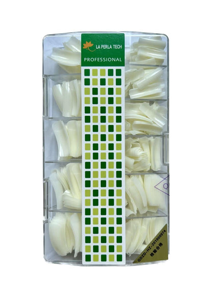 Professional USE Full Cover Acrylic False Nail Tips-Artificial Natural Tips, 500PCS
