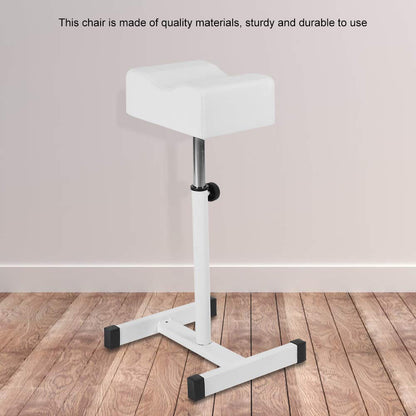 Stool Chair with Footrest,Adjustable Foot Care Pedicure Nail Stool,Pedicure Manicure Technician Nail Footrest Salon Spa Equipment(white)