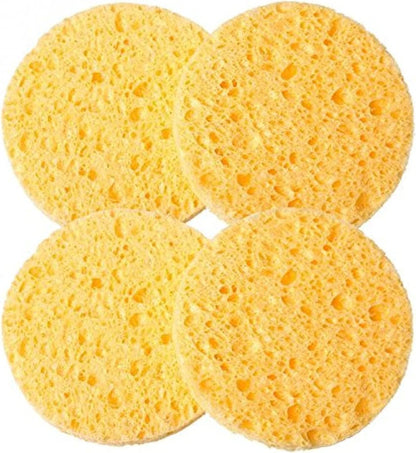 12 PCS Cleansing Sponges for Face, Facial Sponges Cleansing Reusable Compressed Cellulose Face Sponge (Round)