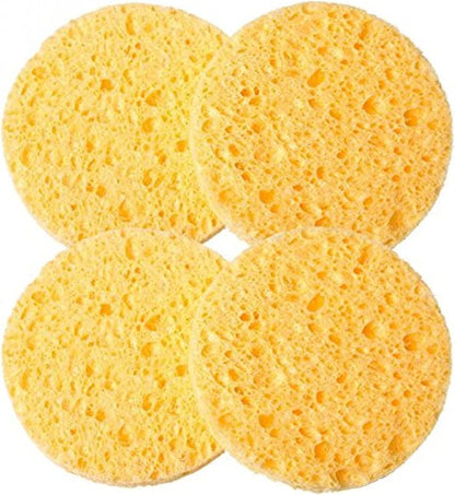 12 PCS Cleansing Sponges for Face, Facial Sponges Cleansing Reusable Compressed Cellulose Face Sponge (Round)