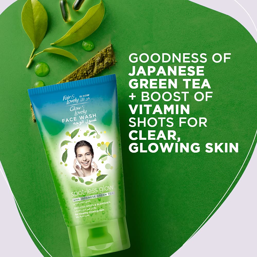 Fair & Lovely Anti Pimple Fairness Face Wash For Pimple Prone Skin With Japanese Green Tea Known To Target Pimples For Spotless Glowing Skin 1 Pc 150 Ml