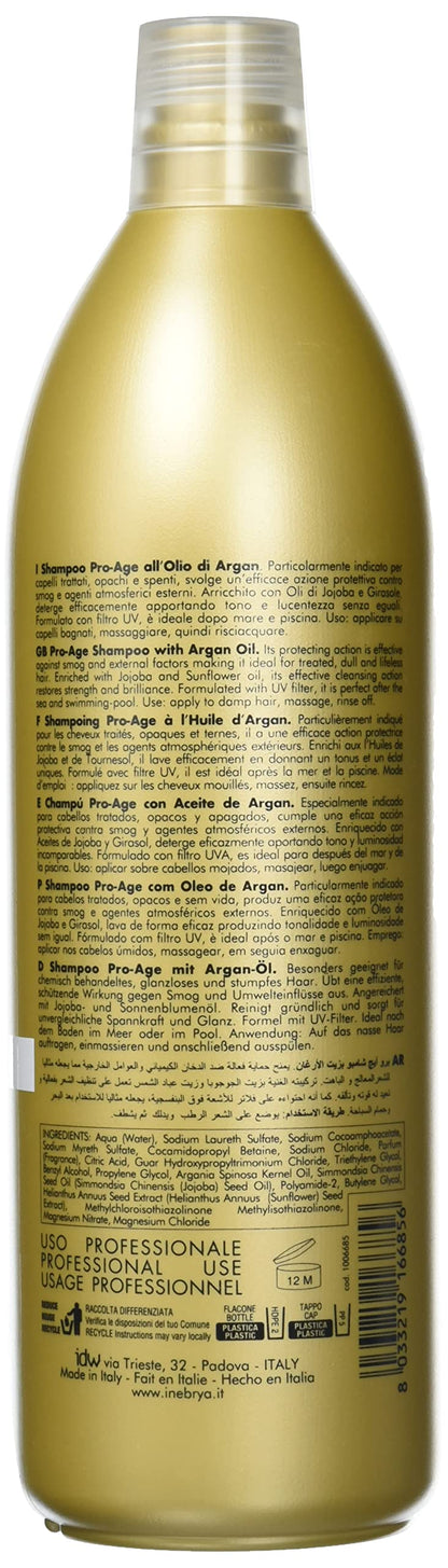 انيبريا شامبو ارجان ايج 1000 مل Inebrya Argan-Age Shampoo 1000 ml