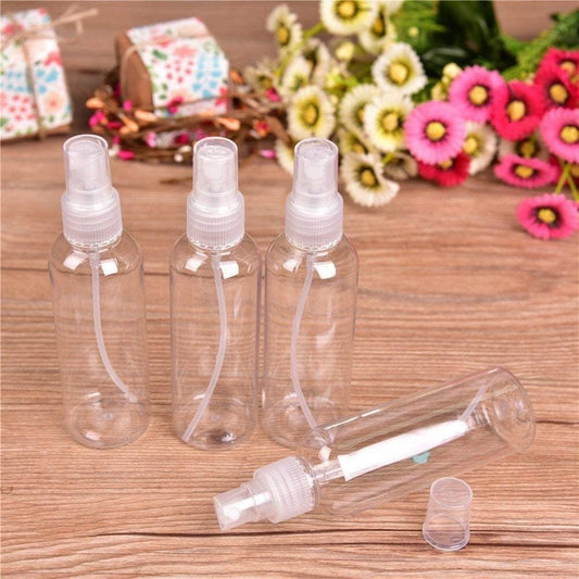 4Pcs 100ML Sprayer Bottles, Refillable Container Watering Can Travel Toiletries Liquid sprayer