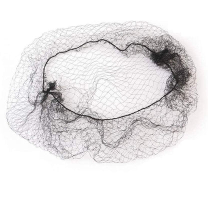 144 Pieces Hair Nets Invisible Elastic Edge Mesh Nylon Invisible Hairnet Breathable Hair Protective (BLACK)