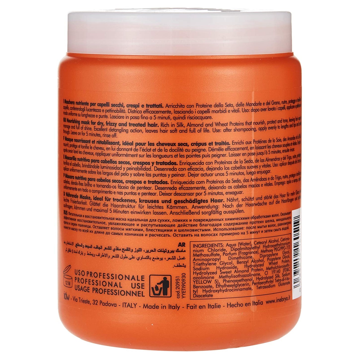 Inebrya Ice Cream Dry-T Banana Mask, 1000 ml - 20951