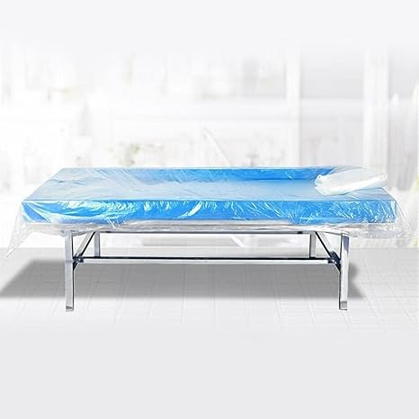Disposable Plastic Couch Cover Bedspread SPA Massage Treatment Table Sheets Transparent Beauty Bed Waterproof Film-90pcs