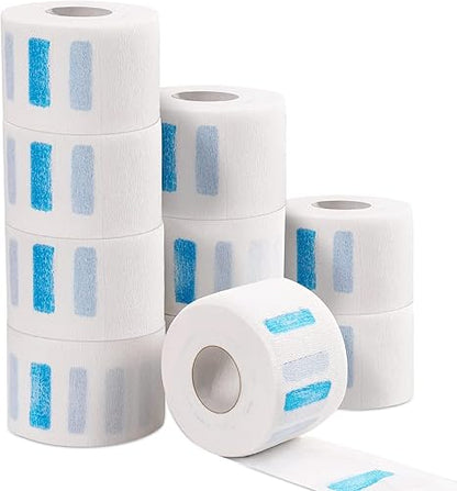 LA PERLA TECH Disposable Barber Neck Paper - Hairdressing Accessory Tool - 5 Rolls - 500 Neck Strips LA PERLA TECH Disposable Barber Neck Paper - Hairdressing Accessory Tool - 5 Rolls - 500 Neck Strips