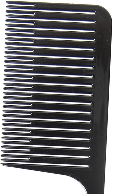 LA PERLA TECH Hair Combs for Styling, Sectioning, Plastic Weaving Highlighting Foiling, Grey