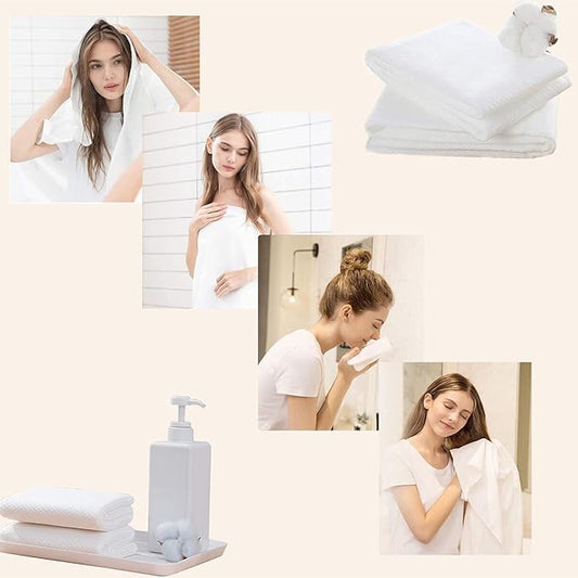 Large Disposable Salon Towels 60 × 110 cm – Soft, Super Absorbent Hair Drying Towels
