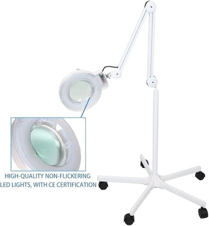 LA PERLA TECH Round 5x Diopter Magnifying Lamp For Beauty-Clinic-Spa