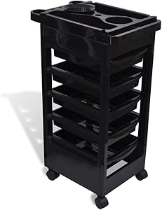 La Perla Tech  Hair Salon Plastic Trolley with Wheels