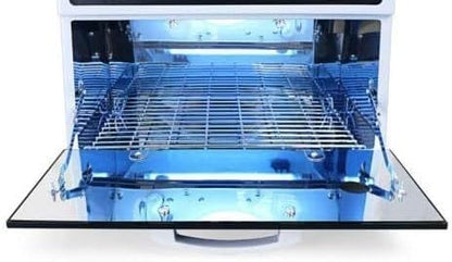La Perla Tech UV Sterilizer Cabinet Salon Professional Tabletop Ultraviolet Sanitizer Box Beauty Barber UV Disinfector Sterilizer Black