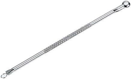 La Perla Tech Stainless Blackhead Comedone Facial Acne Cleaner Double Ends Stainless Steel Pimple & Blackhead Remover Acne Extractor Remover Tool Safety Tool