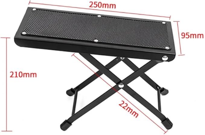 Pedicure Desk Footrest Ergonomic Footrest Foot Stool For Home Manicure Table|Health & Beauty|Nail Care, Manicure & Pe Guitar Foot Rest Stool, Adjustable Height Metal Frame, Non-Slip Rubber Feet, Black