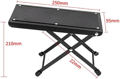 Pedicure Desk Footrest Ergonomic Footrest Foot Stool For Home Manicure Table|Health & Beauty|Nail Care, Manicure & Pe Guitar Foot Rest Stool, Adjustable Height Metal Frame, Non-Slip Rubber Feet, Black