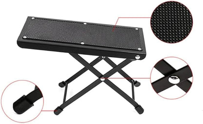 Pedicure Desk Footrest Ergonomic Footrest Foot Stool For Home Manicure Table|Health & Beauty|Nail Care, Manicure & Pe Guitar Foot Rest Stool, Adjustable Height Metal Frame, Non-Slip Rubber Feet, Black